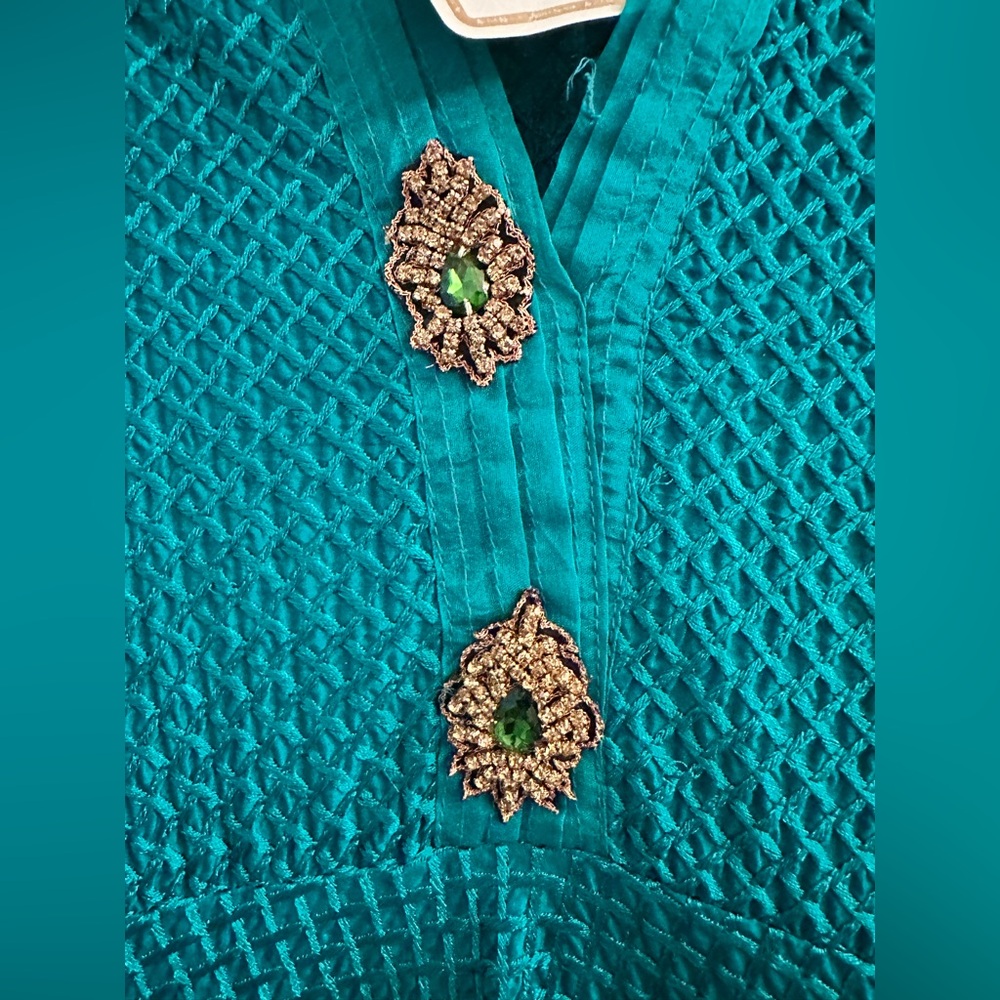 Agha Noor Emerald Green Embroidered Kurta | NWT | Size S - Picture 7 of 12